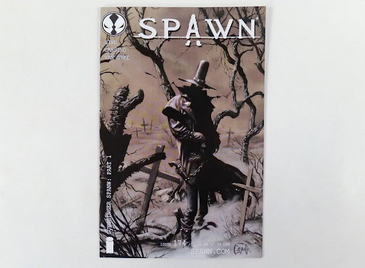 Spawn Comic Book #174 is pictured.